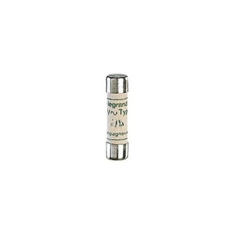 Cartouche industrielle cylindrique type aM 8,5x32mm sans voyant 1A LEGRAND 012001
