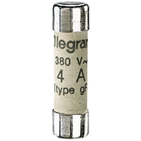 Cartouche Fusible Neutre Legrand 016082 - 22mm X 58mm - Type AD Pour Tableau Electrique