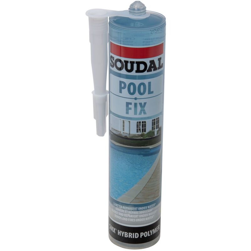 Soudal - Cartouche mastic colle spécial piscine 290ml
