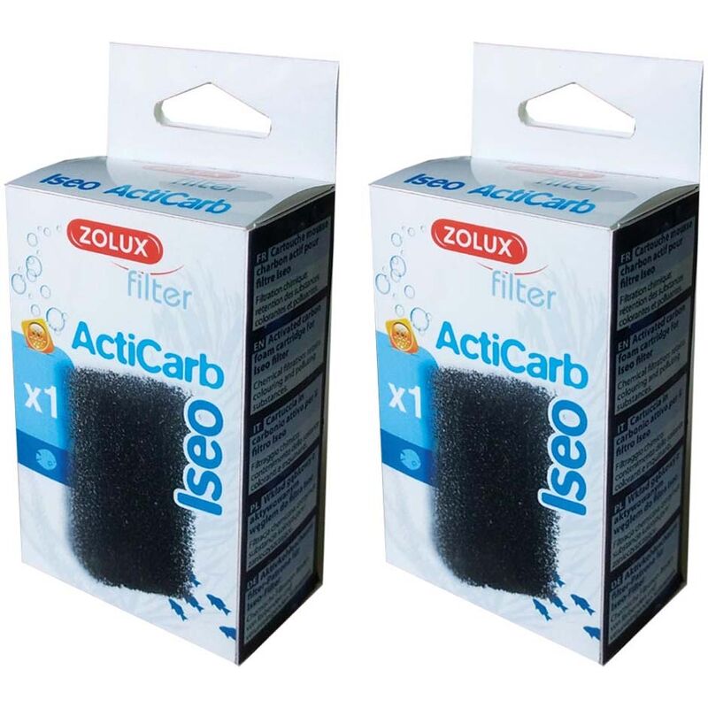 Zolux - Cartouche mousse charbonnée Iseo Acticarb (Lot de 2)