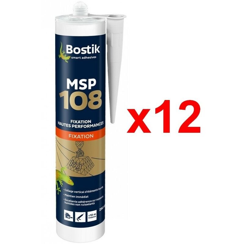 BOSTIK MSP 108 Conditionnement: Pack de 12 Cartouches
