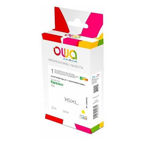 Cartouche Owa compatible Epson 16XL jaune pour imprimante jet d'encre