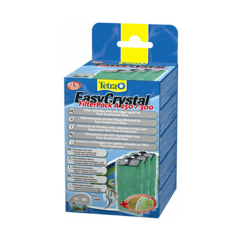 Tetra - Cartouche pour filtre EasyCrystal Pack A250/300 pour aquarium Contenance 10-30 litres