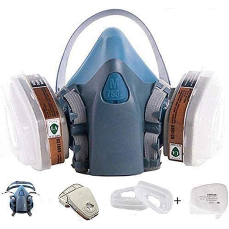 Cartouche Respiratoire 3M 6006, Protection contre Vapeurs Organiques, Gaz Acides et Ammoniac