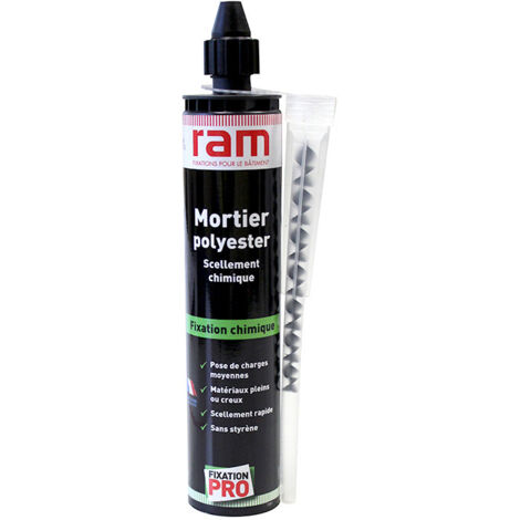 Cartouche scellement chimique 300 ml + canule agrément ATE - Ram