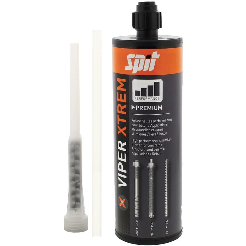 Spit - Résine vinylester viper xtrem 410ml + buse + rall 060188