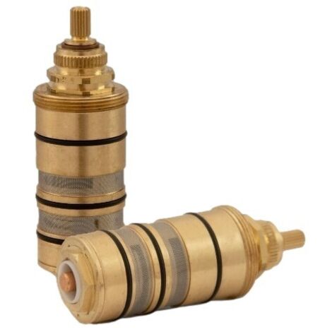 Cartouche thermostatique de remplacement pour mitigeurs Fantini – Poignée en laiton rond – Dimensions 33mm x 104mm – Compatible série AF/21 et AL/23 – Rubinetteriashop