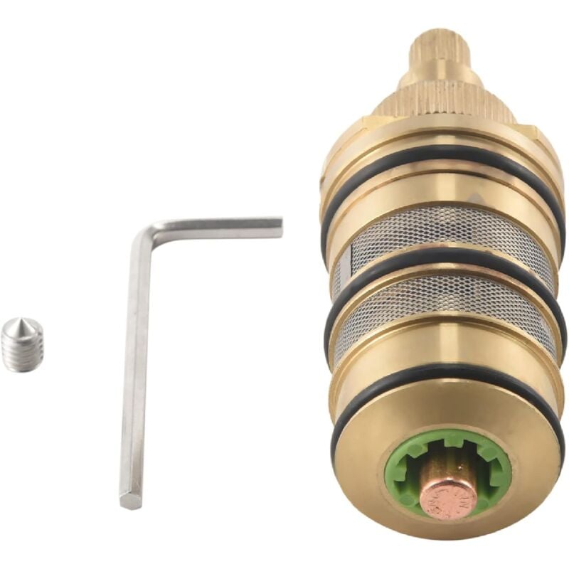 Cartouche Thermostatique et PoignéE en Laiton pour le pour Mitigeur MéLangeur Barre de Douche Robinet MéLangeur Douche Cartouche MéLangeur
