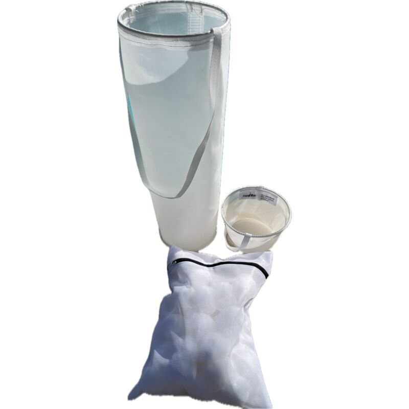 Cartouche de filtration easyclean compatible weltico C7-Aquadiscount ( 1 poche +1 filet de balles +1 panier skimmer préfiltre )