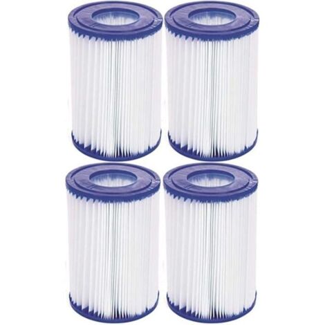 Cartouches de filtration pour Pompe Piscine - Bestway Type 2 FD2137 - Couleur blanche