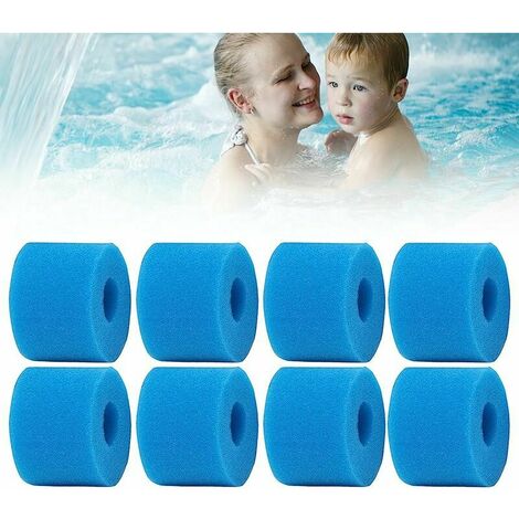 Cartouche filtrante de piscine Cartouches de mousse de filtre de piscine  Éponge de remplacement Filtre lavable réutilisable Éponge Nettoyant  Compatible avec Intex Cleaning R