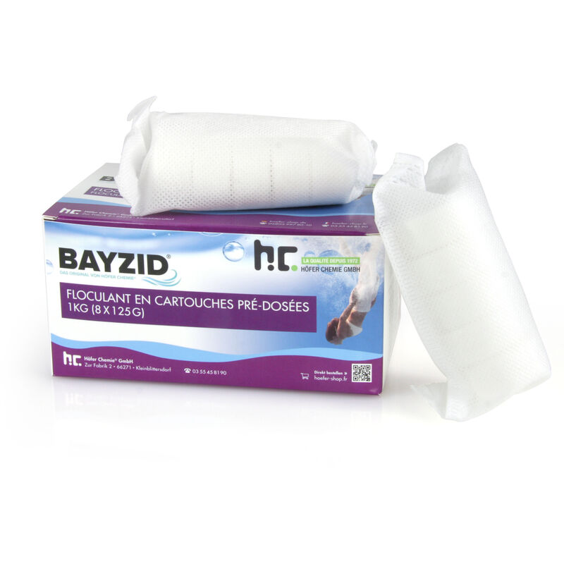 Höfer Chemie Gmbh - 2 x 1 kg bayzid Cartouches de floculant pré-dosées (8x 125g)