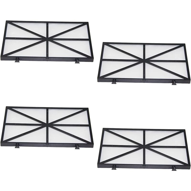 Ineasicer - Cartouches filtrantes de rechange 9991433-R4 pour robot nettoyeur de piscine Delfin M200, M400, M500 (4 pièces)