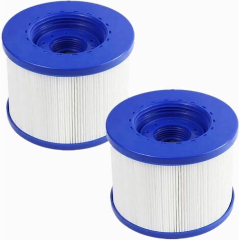 Cartouches Filtre Spa a Visser,Filtre à Vis pour Spa Gonflable Pas De Vis 60mm,Cartouche Filtre pour Spa, Compatible pour Cosy Spa, Clever Spa, Rechange Filtre pour Spa. (Bleu-2)
