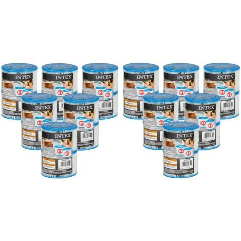 Cartouches pour SPA - Intex - 12 lot de 2 cartouches de filtration soit 24 cartouches - Livraison gratuite - Beige