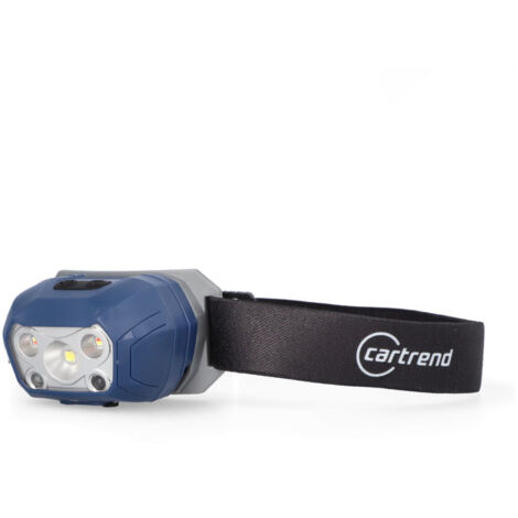 Cartrend LED-Stirnlampe 400 Lumen schwarz-blau