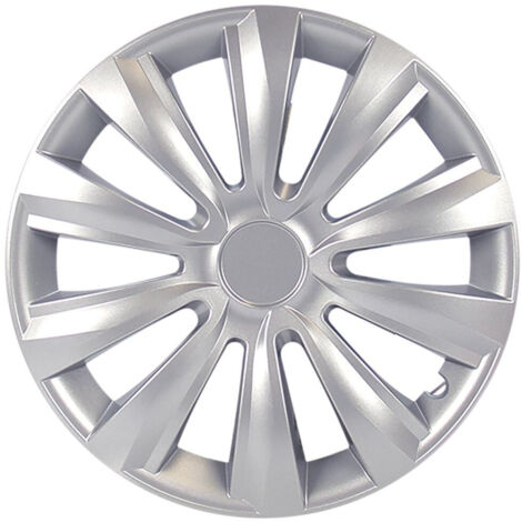 Cartrend Radzierblende Delta 35 cm (14 Zoll) silber 1 Stück Radkappe