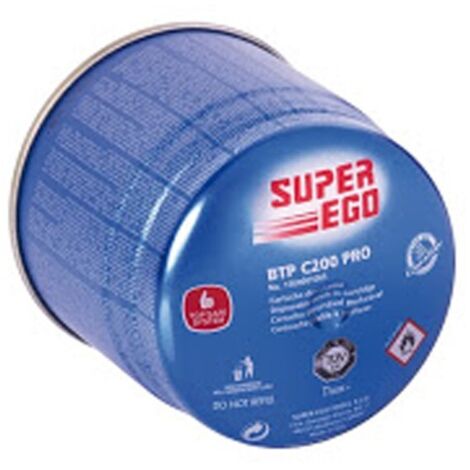 Cartuccia C200 con sistema di sicurezza 1500001065 super ego - cartuccia monouso perforabile - propano e butano - valvola