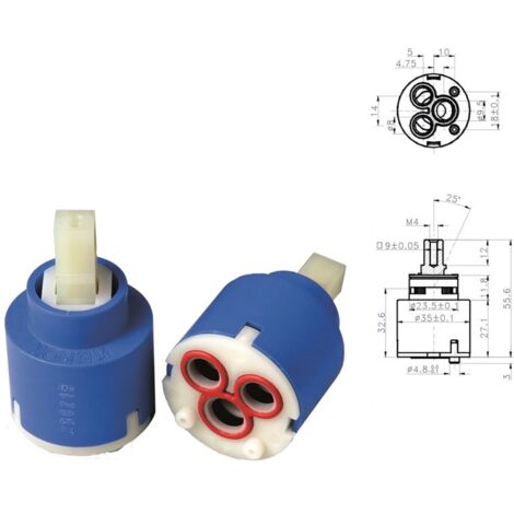 Cartuccia ceramica n.058 mod. "Kerox mix K35A" 818000PBK35A