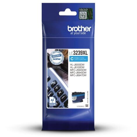 Cartuccia d'Inchiostro Cyan ad Alta Capacit� da 50ml per Stampanti Brother LC3239XLC