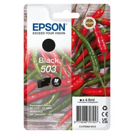 Cartuccia d'inchiostro Epson 503 210-pagine Nero [C13T09Q14010]