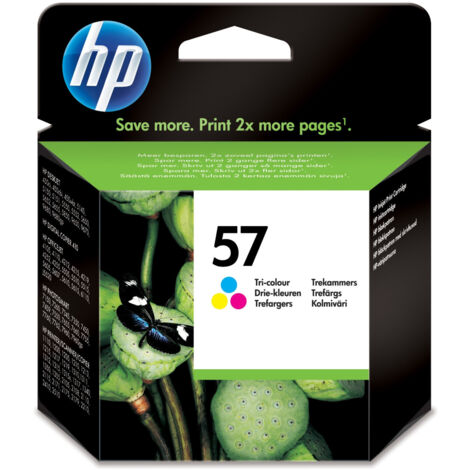 Cartuccia d'Inchiostro HP Nr57 Tricolore 17ml Alta Capacit� per Stampa di 500 Pagine, Confezione da 1