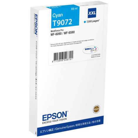 Cartuccia d'inchiostro originale Epson C13T90724N - 1 pezzo, alta resa, colore ciano