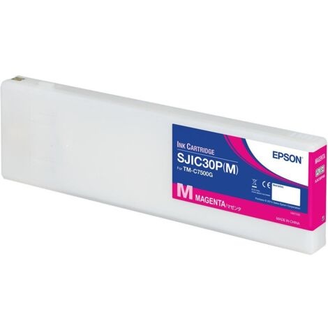 Cartuccia d'inchiostro originale Epson SJIC30P(M) Magenta per stampante ColorWorks C7500G