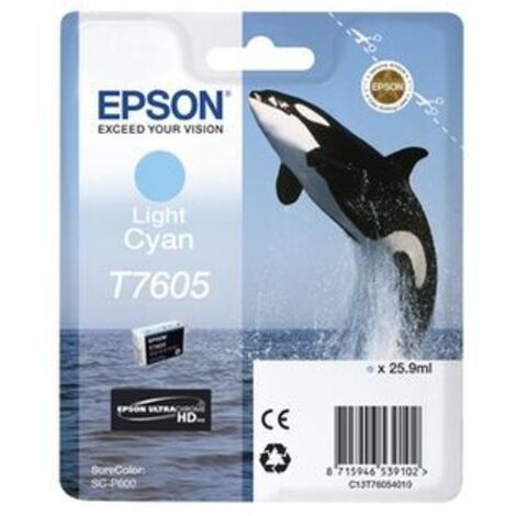 Cartuccia Epson Orque T7605 Ciano Chiaro