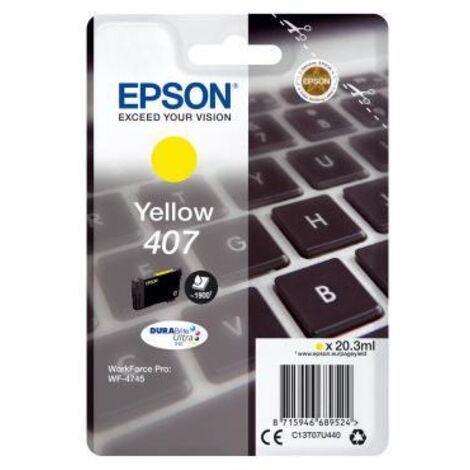 Cartuccia Epson T07U4 giallo 20.3ml 1900pgs Giallo [C13T07U440]
