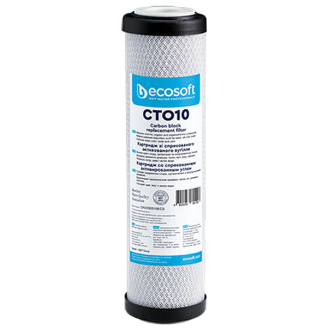 CARTUCCIA FILTRANTE CTO 2,5 ECOSOFT- H. 10- ECOSO- pezzi 1