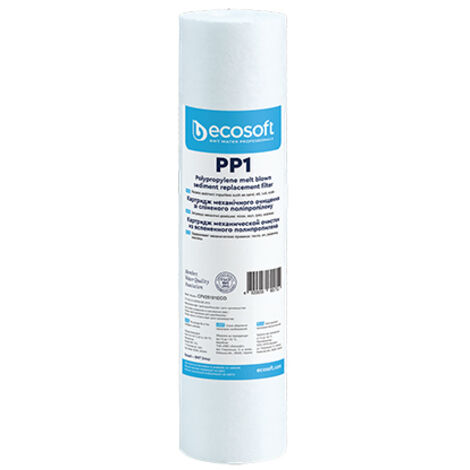 CARTUCCIA FILTRANTE PP 2,5 ECOSOFT- H. 10 Micron 1- ECOSO- pezzi 1