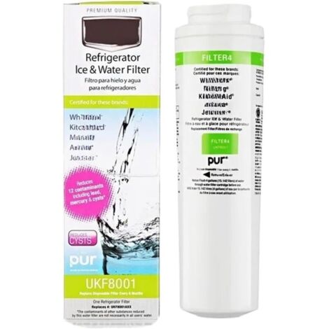 Cartuccia filtro acqua di ricambio per frigorifero UKF8001, 1 pezzo, compatibile con le cartucce filtro acqua Maytag UKF8001AXX/46-9992/9005/Filter 4