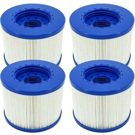 Cartuccia filtro per spa a vite infinita, cartuccia filtro a vite per spa gonfiabili, filettatura da 60 mm, cartuccia filtro per spa, compatibile con Cosy Spa, Clever Spa e altre, 4 pezzi