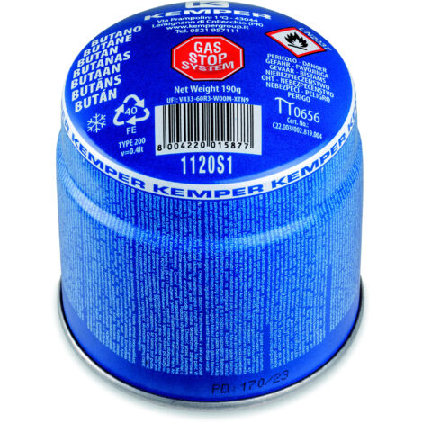 CARTUCCIA GAS TOP SAFE  gr. 190 (ml. 360) 36.00 pz