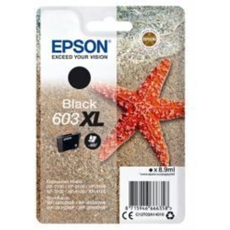 Cartuccia Originale Inchiostro Epson C13T03A14010 603XL Nero per Expression Home XP-2100 XP-2105 XP-3100