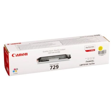 Cartuccia Toner Giallo Canon 729Y 4367B002AA per Stampanti Laser, Alta Qualit� e Prestazioni Affidabili