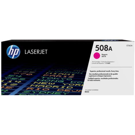 Cartuccia toner originale HP 508A Magenta per stampanti LaserJet