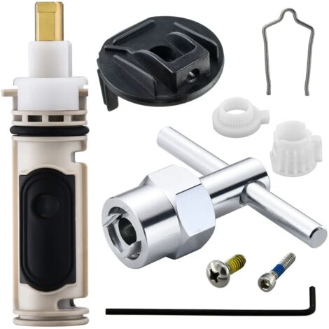 Cartuccia valvola di ricambio 1222 con strumento di rimozione 104421 e kit adattatore maniglia 116653 per Moen, compatibile con rubinetti doccia monocomando Posi Temp