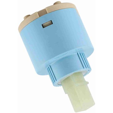Cartucho cerámico de 40 mm con válvula mezcladora de ABS azul, práctico y duradero para grifos.