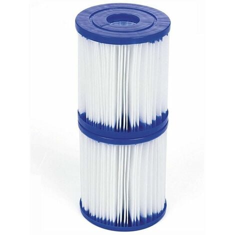 Cartucho de bomba de piscina para accesorios de filtro Bestway Tipo I Compatible con bombas de filtración 300 330 (2 uds)
