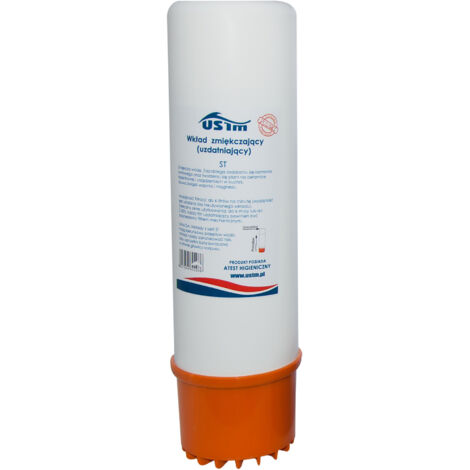 Cartucho de filtro ablandador de agua de 10 pulgadas