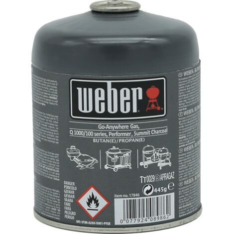 Cartucho de gas Weber 445 g Weber Cód. 17846