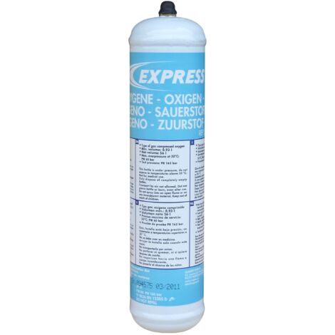 Cartucho de oxígeno desechable de 60L Express