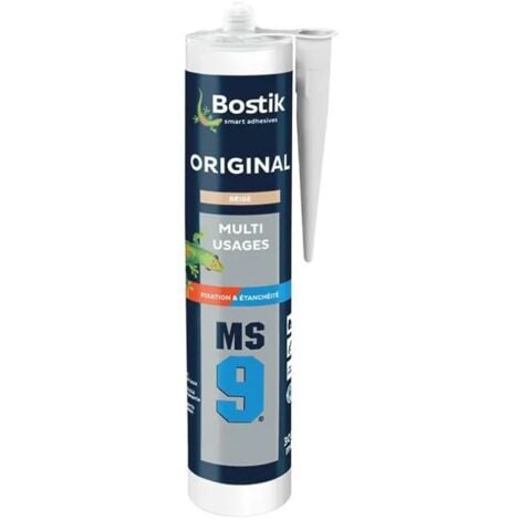 Cartucho de polímero híbrido beige MS9 Bostik
