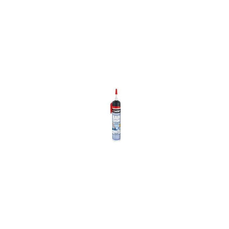 

Bostik - Cartucho de silicona blanca de 200 ml, integrado en la pistola SADER