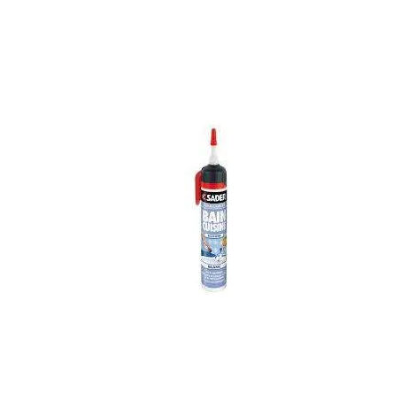 Cartucho de silicona blanca de 200 ml, integrado en la pistola SADER