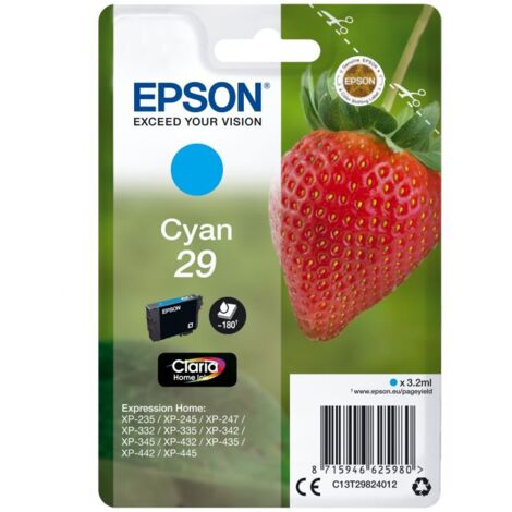 Cartucho de Tinta Compatible Epson C13T29824022 Cian
