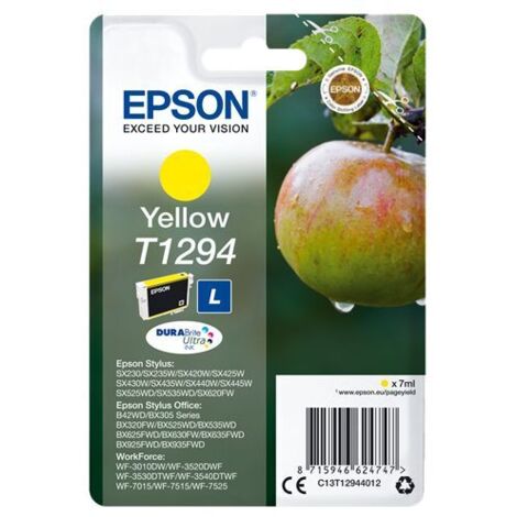 Cartucho de Tinta Compatible Epson T1294 7 ml Amarillo