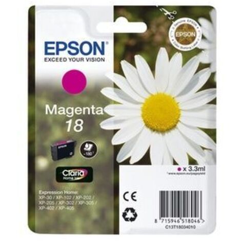 Cartucho de Tinta Compatible Epson T1803 Magenta 8715946518046 S0204748 Epson